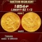 1854-p Gold Liberty Quarter Eagle $2 1/2 ms63 USCG