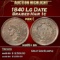 1840 Lg Date Braided Hair Large Cent 1c ms65+ bn SEGS