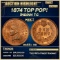 1874 Indian Cent TOP POP! 1c ms66+ rb SEGS
