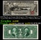 1896 $1 large size Silver Certificate Martha & George Washington 