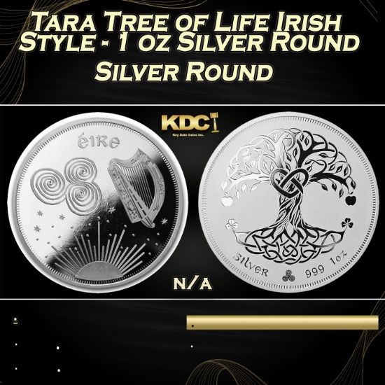 Tara Tree of Life Irish Style - 1 oz Silver Round Round