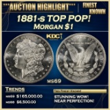 1881-s Morgan Dollar TOP POP! $1 ms69 SEGS