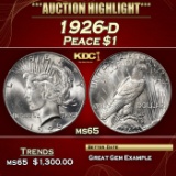 1926-d Peace Dollar $1 ms65 SEGS