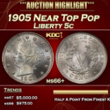 1905 Liberty Nickel Near Top Pop 5c ms66+ SEGS