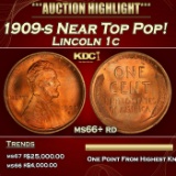 1909-s Lincoln Cent Near Top Pop! 1c ms66+ rd SEGS