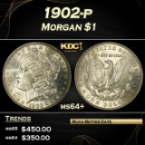 1902-p Morgan Dollar $1 Grades ms64+