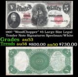 1907 $5 Large Size Legal Tender Note 