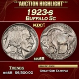 1923-s Buffalo Nickel 5c ms65 SEGS
