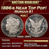 1886-s Morgan Dollar Near Top Pop! $1 ms64+ DMPL SEGS