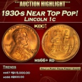 1930-s Lincoln Cent Near Top Pop! 1c ms66+ rd SEGS