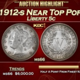 1912-s Liberty Nickel Near Top Pop 5c ms66 SEGS