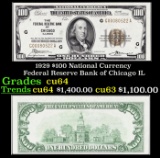 1929 $100 National Currency Federal Reserve Bank of Chicago Grades Choice CU