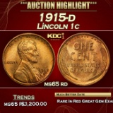 1915-d Lincoln Cent 1c ms65 rd SEGS