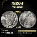 1926-s Peace Dollar $1 Grades ms65