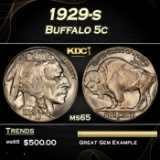 1929-s Buffalo Nickel 5c Grades ms65