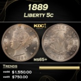 1889 Liberty Nickel 5c ms65+ SEGS