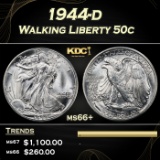 1944-d Walking Liberty Half Dollar 50c ms66+ SEGS