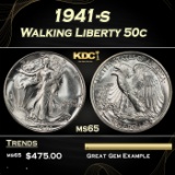 1941-s Walking Liberty Half Dollar 50c Grades ms65