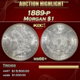 1889-p Morgan Dollar $1 ms66+ SEGS