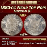 1883-cc Morgan Dollar Near Top Pop! $1 ms67+ SEGS
