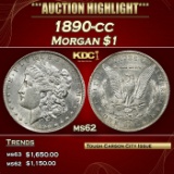 1890-cc Morgan Dollar $1 ms62 USCG