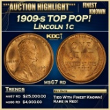 1909-s Lincoln Cent TOP POP! 1c ms67 rd SEGS