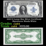 1923 $1 large size Silver Certificate Grades Choice CU Signatures Woods/White