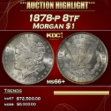 1878-p 8tf Morgan Dollar $1 ms66+ SEGS