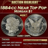 1884-cc Morgan Dollar Near Top Pop $1 ms66+ DMPL SEGS