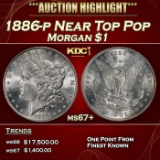 1886-p Morgan Dollar Near Top Pop $1 ms67+ SEGS
