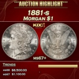 1881-s Morgan Dollar $1 ms67+ SEGS