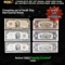 Complete Set Of Small Size Red Seal $2 United States Notes 1928, 1953, & 1963 Heavily Circulated