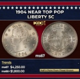 1904 Liberty Nickel Near Top Pop 5c ms67 SEGS