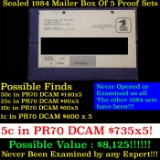 Original sealed box 5- 1984 United States Mint Proof Sets