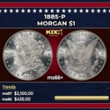 1885-p Morgan Dollar $1 ms66+ SEGS