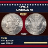 1878-s Morgan Dollar $1 Grades ms63+