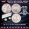 1878 7TF & 1878-S 2 Coin Morgan Silver Dollar Set in Display Case