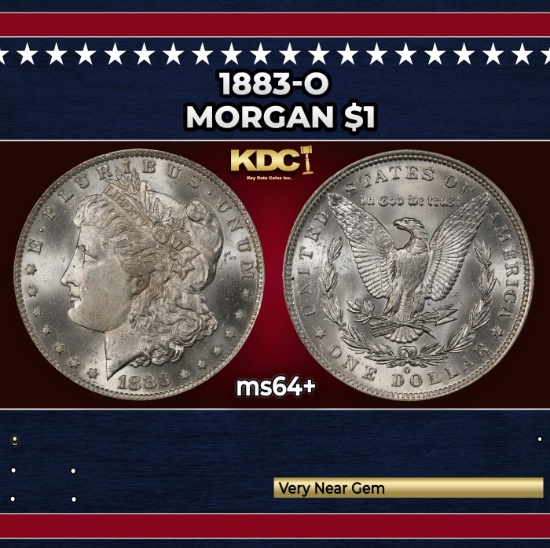1883-o Morgan Dollar $1 Grades ms64+