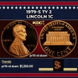 1979-s Ty 2 Proof Lincoln Cent 1c pr70 rd dcam SEGS