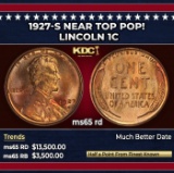 1927-s Lincoln Cent Near Top Pop! 1c ms65 rd SEGS