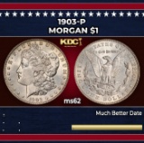 1903-p Morgan Dollar $1 Grades ms62