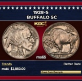 1928-s Buffalo Nickel 5c ms65 SEGS