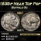 1935-p Buffalo Nickel Near Top Pop 5c ms67+ SEGS