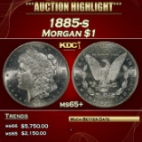 1885-s Morgan Dollar $1 ms65+ SEGS