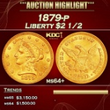 1879-p Gold Liberty Quarter Eagle $2 1/2 ms64+ SEGS