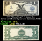 1899 $1 large size Silver Certificate 