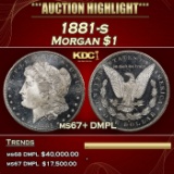 1881-s Morgan Dollar $1 ms67+ DMPL SEGS