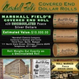 COI- Rare Green Level MARSHALL FIELDS Unc Peace $1 Roll 20