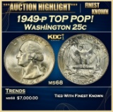 1949-p Washington Quarter TOP POP! 25c ms68 SEGS