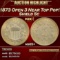 1873 Open 3 Shield Nickel Near Top Pop! 5c ms65+ SEGS